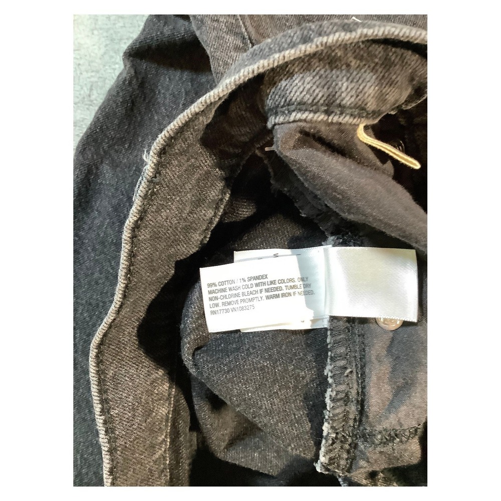 Universal Thread Black Denim Button Front Midi Skirt Women's Size 10 NWT High Ri - Picture 6 of 6